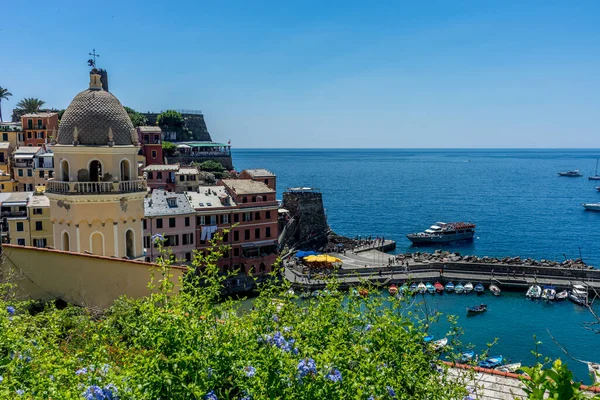 Vernazza Cinque Terre Italia Giugno 2018 Paesaggio Urbano Vernazza Cinque — Foto Stock