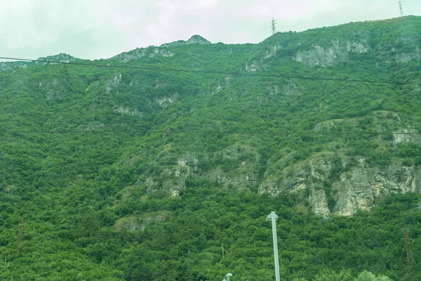 Avrupa Talya Spezia Dan Kasltelruth Trenine Arkasında Dağ Olan Büyük — Stok fotoğraf