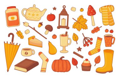 Oytlines ile Rahatlık parlak sonbahar elemanları koleksiyonu