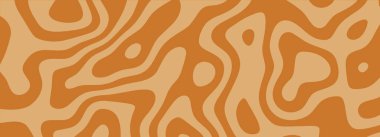 Kahverengi soyut karamel çiselemeli arka planda organik dalgalı çizgiler ve sıvı şekiller var. Paketleme, tekstil ve dijital tasarım projeleri için mükemmel. Soyut biçimdeki stok vektör illüstrasyonu.