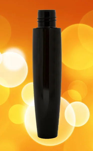 Bayanlar maskara renkli arka plan ile