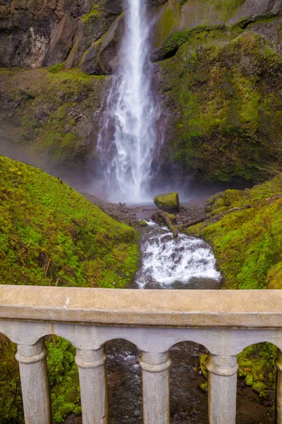 Multnomah Falls no desfiladeiro do rio Columbia, Oregon — Fotografia de Stock