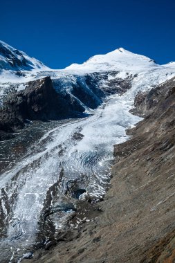 Grossglockner Europe Avusturya'nın eteklerinde Pasterze buzul detay