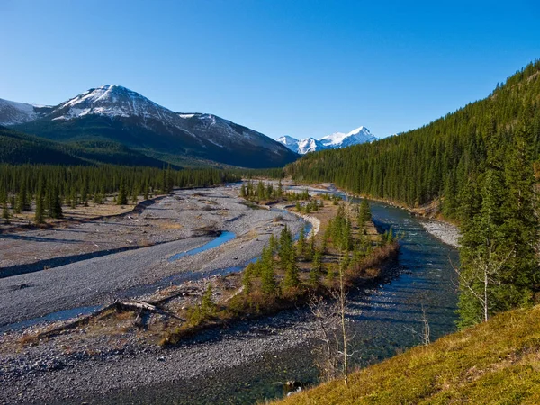 Ποταμού αγκώνα στο Kananaskis χώρα, Αλμπέρτα — Φωτογραφία Αρχείου