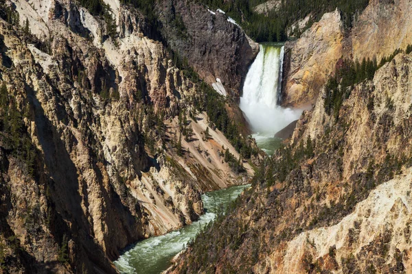 Yellowstone πέφτει στο εθνικό πάρκο yellowstone, Ουαϊόμινγκ — Φωτογραφία Αρχείου