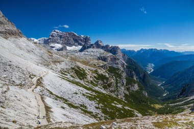 Tre Cime di Lavaredo, Kuzey Italya'nin Dolomites çevresindeki hiking