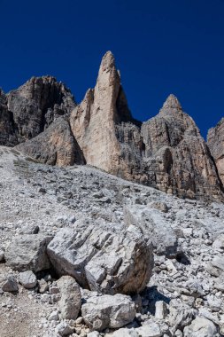 Tre Cime di Lavaredo, Kuzey Italya'nin Dolomites çevresindeki hiking
