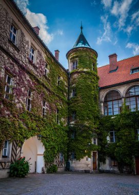 Hruba Skala, Çek Cumhuriyeti-Eylül 18, 2012: Hruba Skala Kalesi iç avlusunda