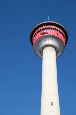 Calgary, Alberta, Kanada-7 Mart, 2009: Calgary Tower in Downtown Calgary, Alberta