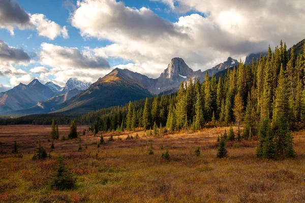 Обертальні кольори в Канадських Скелястих горах — стокове фото