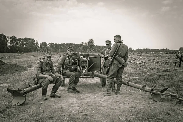 Dubosekovo Provincia Moscú Festival Pole Boya Battlefield Ago 2015 Reconstrucción — Foto de Stock