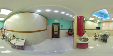 Vr 360 Panorama. Diş kliniği ofisleri.