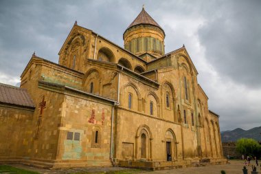 Mtskheta'daki Svetitskhoveli Katedrali. Eski katedral. Gürcistan.
