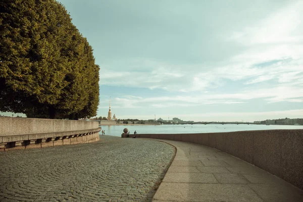 Saint Pétersbourg Russie Panoramas Vues Sur Ville Depuis Île Strelka — Photo