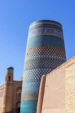 Bitmemiş Kalta Minor minaresi, Ichan Qala - Hiva, Özbekistan
