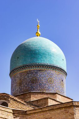 Camii Khast-Imam kubbe yakın çekim içinde karmaşık Həzrəti Imam - Taşkent, Özbekistan