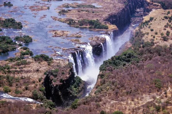 Veduta aerea di Victoria Falls - Zimbabwe — Foto Stock