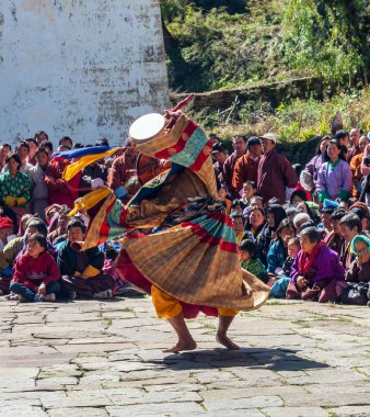 Geleneksel festival Bumthang, Bhutan