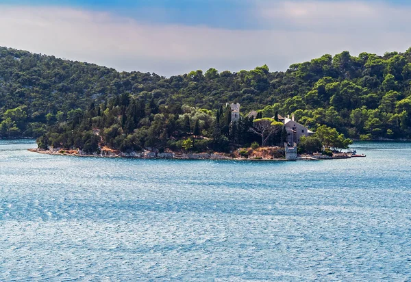 Monastero di Santa Maria sull'isola di Mljet - Croazia — Foto Stock