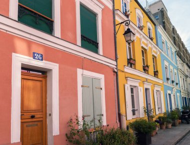 Rue Cremieux - Paris renkli evleri