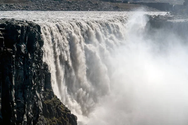 Καταρράκτης DETTIFOSS σε εθνικού πάρκου Vatnajokull - στα βορειοανατολικά της Ισλανδίας — Φωτογραφία Αρχείου