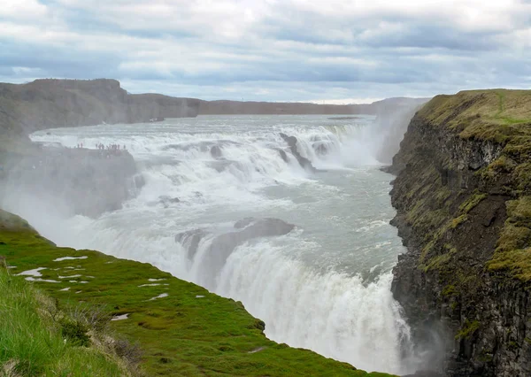 泡汤瀑布-西南冰岛 — 图库照片