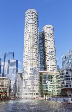 Cityscape La Defense Paris, Fransa