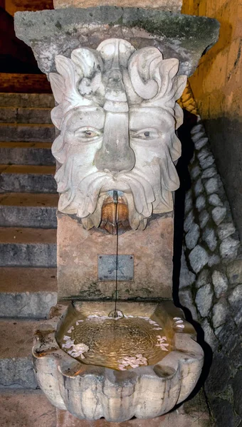 Gargoyle Water Fountain outside the cathedral in Palma de Mallorca, Spain