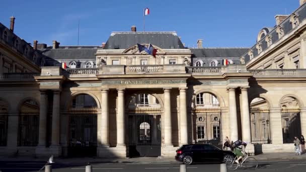 法国驻巴黎国务委员会 — 图库视频影像