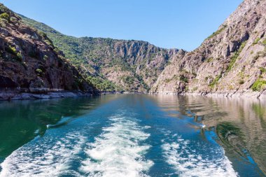Orense Sil nehri kanyonu - Galiçya, İspanya