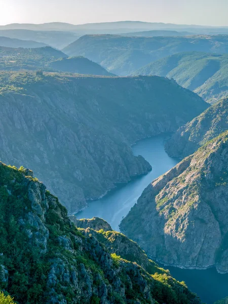 Desfiladeiro do rio Sil em Orense - Galiza, Espanha — Fotografia de Stock