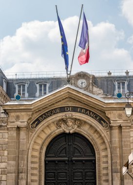 Paris'te Banque de France giriş