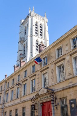 Lycee Henri-Iv ve Clovis çan kulesi - Paris, Fransa