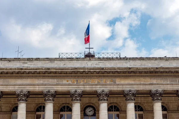 Paris Bourse Stock Exchange-Franciaország — Stock Fotó