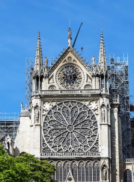Notre Dame de Paris am 17. April 2019: nach dem Brand — Stockfoto