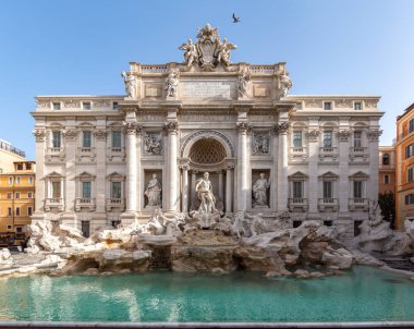 Trevi Fountain in the early morning - Rome, Italy clipart