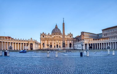 Vatikan'daki St. Peters Meydanı - Roma, İtalya