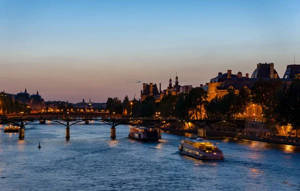 Pont des arts al tramonto - Parigi, Francia — Foto Stock