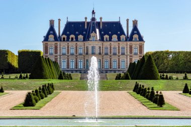 Yaz aylarında Chateau ve parc de Sceaux - Hauts-de-Seine, Fransa
