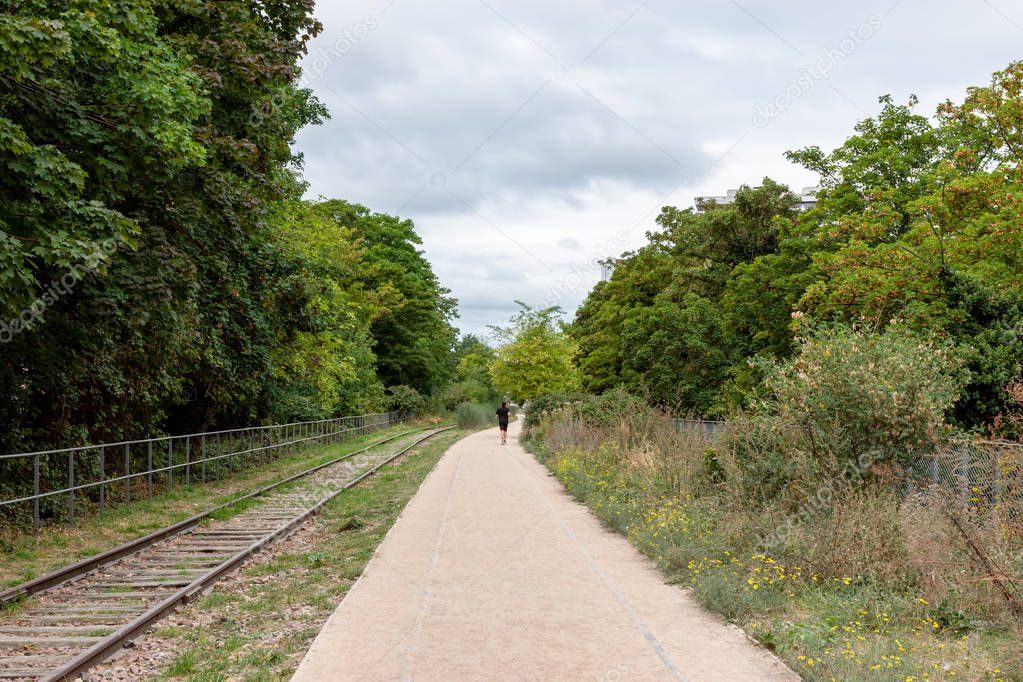 Old railways of the Petite Ceinture in Paris