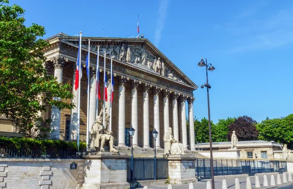 Assemblee Nationale Palais Bourbon Parlament Francuski Paryż Francja — Zdjęcie stockowe