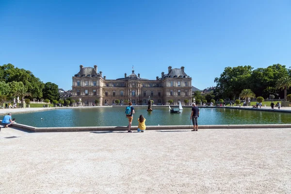 Париж Франция Мая 2020 Года Общественный Сад Jardin Luxembourg После — стоковое фото