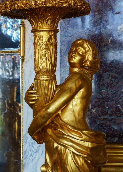 베르사유 프랑스 2020 베르사유 궁전에 거울의 갈라리 라이즈 조각상의 — 스톡 사진