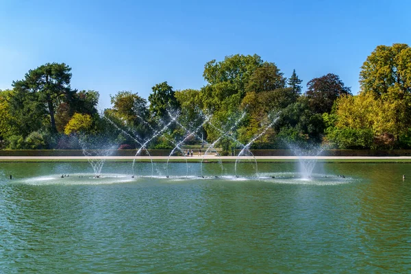 Versailles Francia Settembre 2020 Fontana Degli Specchi Piscina Acque Che — Foto Stock