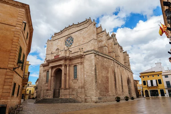 Antigua Catedral Santa Maria Ciutadella Menorca Islas Baleares España — Foto de Stock