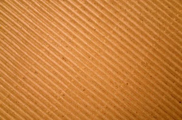 Коричневый Гофрированный Картонный Фон Сфотографированный Диагонали — стоковое фото