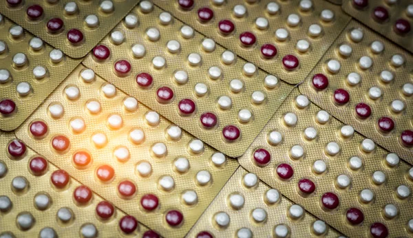 Pílulas Contraceptivas Orais Pílulas Controlo Natalidade Hormonas Para Contracepção Planejamento — Fotografia de Stock