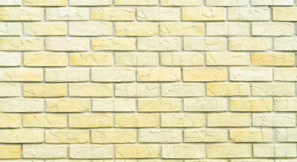 Yellow White Brick Wall Texture Background Space Text Old Bricks — Stock Photo, Image