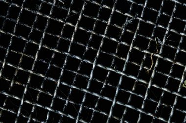 Izgara filtresi için kirli ve araba ya da motosiklet kullanılmış motor yağı toplamak. Siyah yağ veya ızgara Otomotiv sıvı lekeler. Geri dönüşüm motor yağı olarak akaryakıt yardım ortamı için yeniden kullanılır. Kanserojen