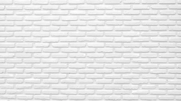 白いレンガ壁テクスチャ背景テキストのためのスペースを持つ 白レンガ壁紙 ホーム インテリア デコレーション 建築コンセプト — ストック写真
